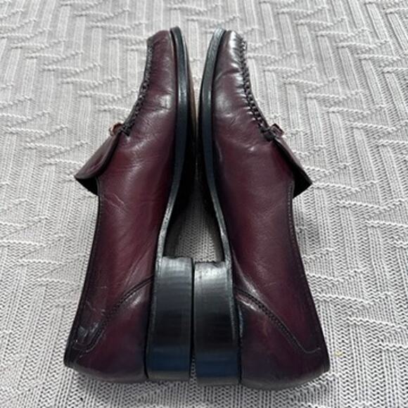 Florsheim mahogany brown leather slip on loafer size 10.5